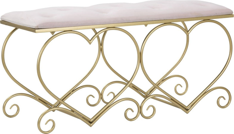 Panca-Heart-Rosa-Cm-105X37,5X51,5