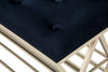 Panca-in-velluto-struttura-in-metallo-con-porta-scarpe-color-oro-per-interni