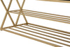 Panca-in-velluto-struttura-in-metallo-con-porta-scarpe-color-oro-per-interni