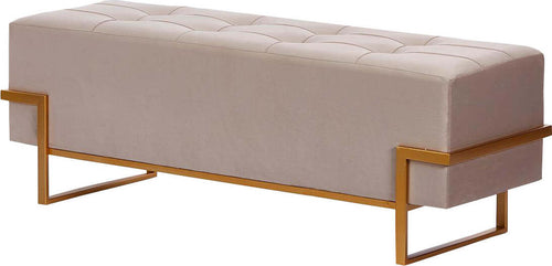 Panca Pouf rettangolare seduta in velluto arredamento moderno h 45 Casa e cucina/Arredamento/Soggiorno/Poltrone e sedie/Poltrone Decor Space - Altamura, Commerciovirtuoso.it