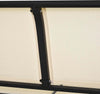 Panchina-a-Dondolo-da-Giardino-a-2-Posti-in-Metallo-e-Tessuto-Traspirante,-120x70x85cm,-Beige-84A-076CW