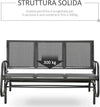 Panchina-a-Dondolo-da-Giardino-a-3-Posti-in-Metallo-e-Tessuto-a-Rete-Traspirante,-147x75x85cm,-Grigio-84B-531GY