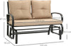 Panchina-a-Dondolo-da-Giardino-per-2-Persone-con-Cuscini-per-Seduta-e-Schienale,-122x70x87cm,-Khaki-84B-840