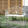 Panchina-da-Esterno-a-2-Posti-,-Panchina-Biposto-da-Giardino-Stile-Romantico-Ferro-113.5-x-50-x-96cm-Bianco-84B-077