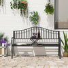 Panchina-da-Esterno-a-2-Posti-,-Panchina-da-Giardino-con-Tavolino-Estensibile-in-Metallo-150-x-53-x-95-cm-Nero-84B-241