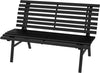 Panchina-da-Esterno-in-Alluminio-a-2-Posti-a-Doghe,-123x67x79cm,-Nero-84G-206V00BK