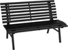Panchina-da-Esterno-in-Alluminio-a-2-Posti-a-Doghe,-123x67x79cm,-Nero-84G-206V00BK