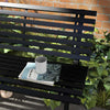 Panchina-da-Esterno-in-Alluminio-a-2-Posti-a-Doghe,-123x67x79cm,-Nero-84G-206V00BK