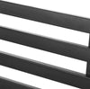 Panchina-da-Esterno-in-Metallo-Impermeabile-Nero,-Panca-da-Giardino-a-due-Posti,-127-x-62-x-82cm---Max-240kg--84B-010