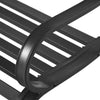 Panchina-da-Esterno-in-Metallo-Impermeabile-Nero,-Panca-da-Giardino-a-due-Posti,-127-x-62-x-82cm---Max-240kg--84B-010