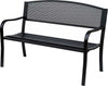Panchina-da-Esterno-Panca-da-Giardino-Max-240kg-Metallo-127-×-60-×-85cm-Nero-84B-182BK