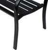 Panchina-da-Esterno-Panca-da-Giardino-Max-240kg-Metallo-127-×-60-×-85cm-Nero-84B-182BK
