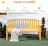 Panchina-da-Giardino-2-Posti-con-Seduta-e-Schienale-a-Doghe,-in-Legno-di-Abete,-143x51x85-cm-84B-634V00OG