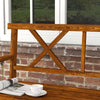 Panchina-da-Giardino-2-Posti-in-Legno-con-Ripiano-e-Braccioli,-125x58x88cm,-Legno-84G-429V00TN