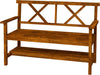 Panchina-da-Giardino-2-Posti-in-Legno-con-Ripiano-e-Braccioli,-125x58x88cm,-Legno-84G-429V00TN