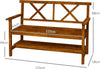 Panchina-da-Giardino-2-Posti-in-Legno-con-Ripiano-e-Braccioli,-125x58x88cm,-Legno-84G-429V00TN