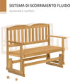 Panchina-da-Giardino-a-Dondolo-da-2-Posti-con-Braccioli-in-Legno-di-Abete,-132x51x95.5cm,-Colore-Legno-84B-529