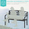 Panchina-da-Giardino-in-Metallo-con-Schienale-Decorato,-127x60x87cm---Nero-840-036
