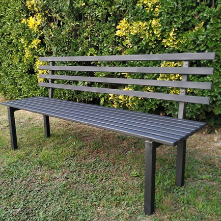 Panchina da Giardino Modello Torino in Acciaio Lunghezza 160 Cm Giardino e giardinaggio/Arredamento da giardino e accessori/Panche Ogomondo - Martina Franca, Commerciovirtuoso.it