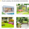 Panchina-da-Giardino-Moderna-2-Posti-con-Tavolino-e-Foro-per-Ombrellone-Arredamento-da-Esterno-165x56x85.5cm-Nero-84B-533
