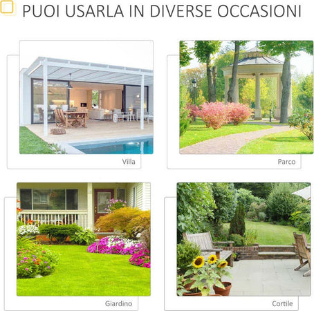 Panchina-da-Giardino-Moderna-2-Posti-con-Tavolino-e-Foro-per-Ombrellone-Arredamento-da-Esterno-165x56x85.5cm-Nero-84B-533