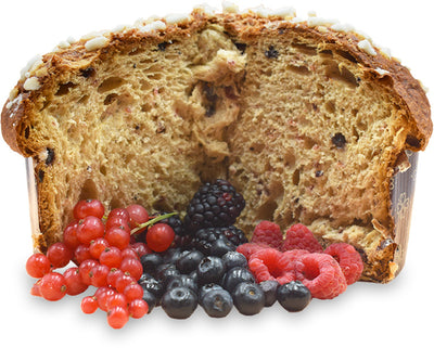 Pandoro Con Frutti Di Bosco Pancòdoro Ai Frutti Di Bosco Con Mirtilli, Lamponi, Fragole In Sciroppo