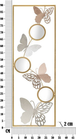 Panello In Ferro Buttry -B- Cm 31X2X90 Casa e cucina/Decorazioni per interni/Arte/Poster e stampe Led Mall Home - Napoli, Commerciovirtuoso.it