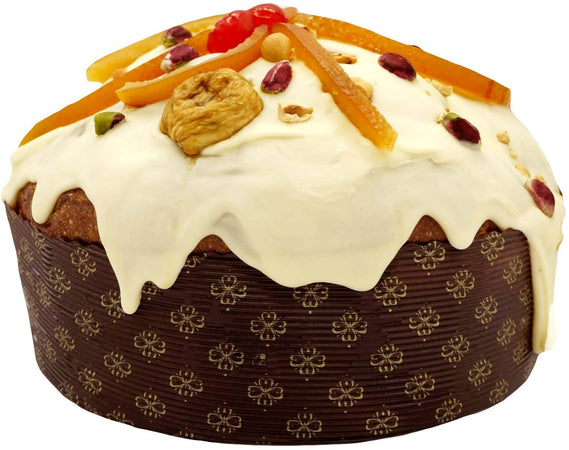 Panettone Artigianale “ciauru Di Sicilia” Con Fichi Cioccolato Pistacchio E Nocciole Italiano di Sicilia Dolce Tipico Natalizio Panettoni 1.2 Kg La Bottega Reale
