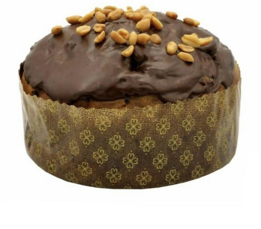 Panettone Artigianale Caramello Salato Farcitura Al Caramello E Glassato Con Cioccolato Al Caramello Dolce Tipico Natalizio Panettoni 1.2 Kg La Bottega Reale