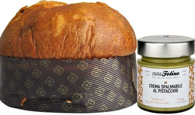 Panettone Artigianale Classico Con Crema Spalmabile a Scelta 1 Kg Panettone Artigianale Made in Italy Panettone Fatto a Mano in Italia Casafolino