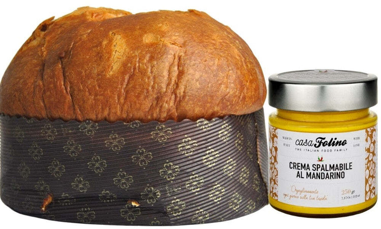 Panettone Artigianale Classico Con Crema Spalmabile a Scelta 1 Kg Panettone Artigianale Made in Italy Panettone Fatto a Mano in Italia Casafolino