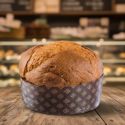 Panettone Artigianale Siciliano Pandorato 1kg Con Crema Di Pistacchio 200g Artigianale Made in Italy