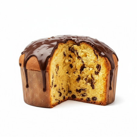 Panettone Con Cioccolato Pancòdoro Doppio Cioccolato Made In Italy Artigianale Con Glassa Di Cioccolato E Gocce Di Cioccolata