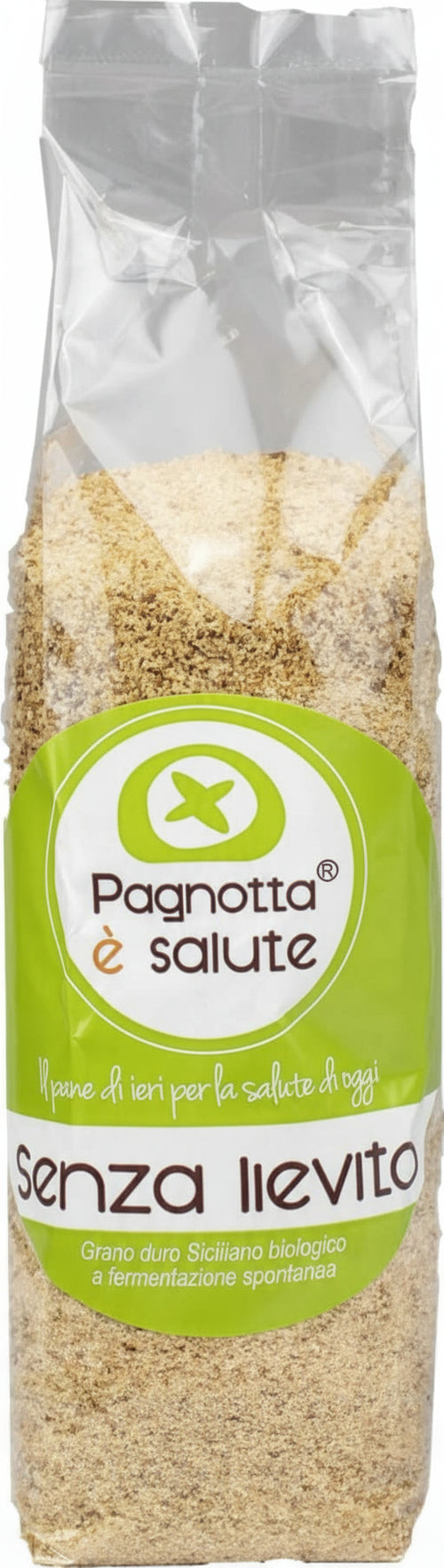 Pangrattato Bio Senza Lievito Biologico Pane Grattugiato Semi-Integrale Di Semola Di Grano Duro Siciliano E Grani Antichi Siciliani 100% Bio Made in Italy Alimentari e cura della casa/Pasticceria e prodotti da forno/Pangrattato e farcia Pagnotta è Salute - Milazzo, Commerciovirtuoso.it