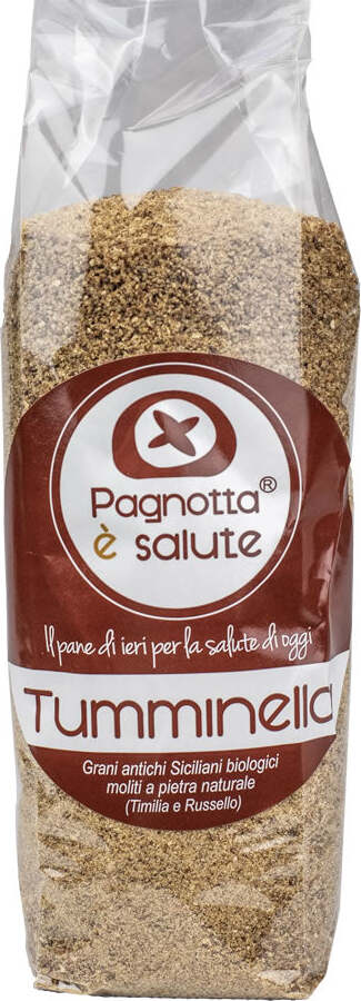 Pangrattato Integrale Biologico Con Grani Antichi Siciliani Biologici Moliti a Pietra Naturale Pangrattato Tumminella Secco Bio 100% Made in Italy Alimentari e cura della casa/Pasticceria e prodotti da forno/Pangrattato e farcia Pagnotta è Salute - Milazzo, Commerciovirtuoso.it
