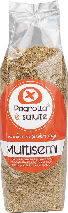 Pangrattato Integrale Biologico Di Grani Antichi Siciliani Bio Con Semi Biologici Di Zucca, Girasole, Lino, Sesamo E Papavero Pangrattato Multisemi Secco Made in Italy Alimentari e cura della casa/Pasticceria e prodotti da forno/Pangrattato e farcia Pagnotta è Salute - Milazzo, Commerciovirtuoso.it