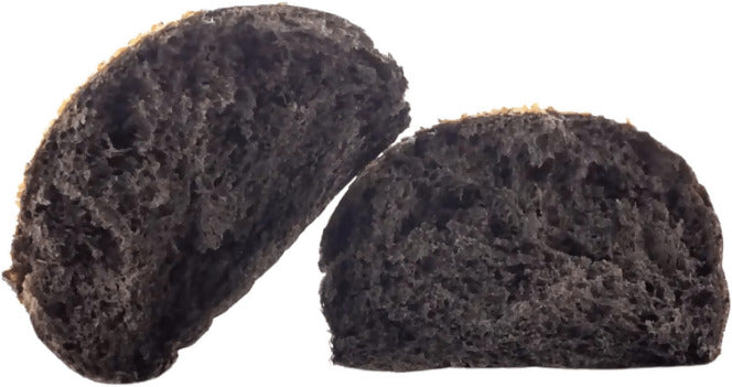 Panino black burger bun carbone e semi di sesamo 75g confezione da 52 pezzi