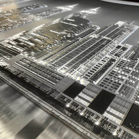 Pannelli 3D Rivestimento a parete in PVC a rilievo realistici parato di design NIGHT METROPOLI BW Casa e cucina/Decorazioni per interni/Decorazioni cameretta ragazzi/Decorazioni a parete Eternal Parquet - Ariano Irpino, Commerciovirtuoso.it