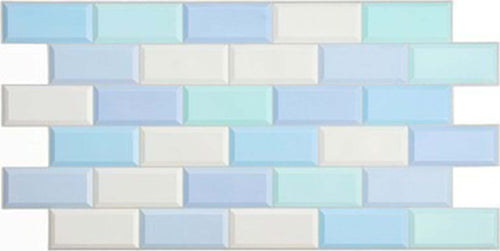 Pannelli 3D Rivestimento a parete in PVC effetto CERAMICA MATTONI BLU Realistici e isolanti. Casa e cucina/Decorazioni per interni/Decorazioni cameretta ragazzi/Decorazioni a parete Eternal Parquet - Ariano Irpino, Commerciovirtuoso.it