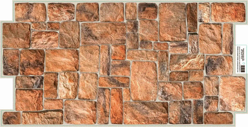 Pannelli 3D Rivestimento a parete in PVC effetto pietra ROSSA NATURALE Realistici e isolanti. Casa e cucina/Decorazioni per interni/Decorazioni cameretta ragazzi/Decorazioni a parete Eternal Parquet - Ariano Irpino, Commerciovirtuoso.it
