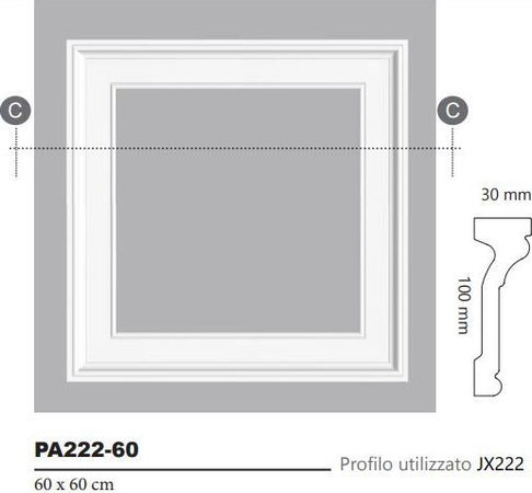 Pannelli decorativi per soffitti e pareti in duropolimero 4pz 60x60cm Fai da te/Pitture trattamenti per pareti e utensili/Strumenti per carta da parati e posa carta da parati/Pannelli a muro 3D Led Mall Home - Napoli, Commerciovirtuoso.it