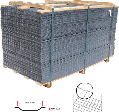 Pannelli in rete elettrosaldata per armatura pavimenti e solai 100 x 200 cm 20 pezzi Fai da te/Prodotti per la costruzione/Materiali da costruzione/Pavimenti di legno e recinzioni/Materiali/Reti di acciaio zincato La Zappa - Altamura, Commerciovirtuoso.it