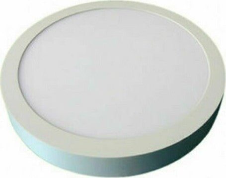 PANNELLO-12W-PLAFONIERA-faretto-LED-ROTONDO-DA-ESTERNO-luce-fredda-6000k