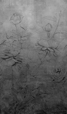 Pannello-159x270cm-di-Carta-da-Parati-TNT-a-modulo-raccordabile-continuativo-Voyager-FLOWERBW