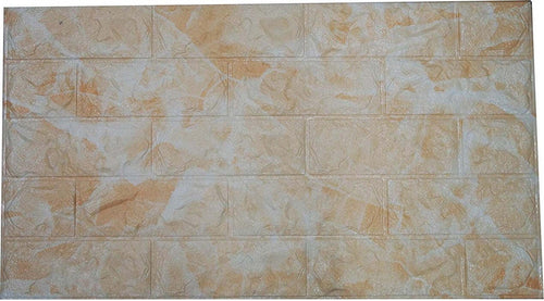 Pannello 77x70cm Mattoni Beige Carta Parati Pvc Mattoncini 3d Adesiva Muro Accessori Casa > Stickers e Adesivi Trade Shop italia - Napoli, Commerciovirtuoso.it