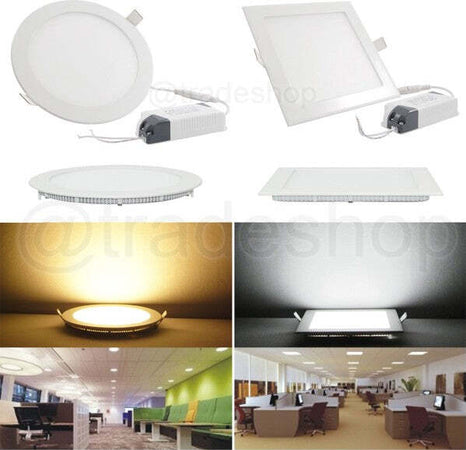 Pannello A Led Tondo O Quadrato 3 6 12 18 20 25w Ad Incasso Fredda Calda Neutra Illuminazione/Illuminazione per interni/Lampadari lampade a sospensione e plafoniere/Plafoniere da ufficio Trade Shop italia - Napoli, Commerciovirtuoso.it