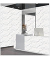 Pannello Adesivo Effetto Marmo Bianco Classico Pareti Paraschizzi 300x60cm Stanza