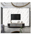 Pannello Adesivo Effetto Marmo Bianco Con Venature Pareti Paraschizzi 300 X 60cm