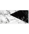 Pannello Adesivo Effetto Marmo Bianco Nero Pareti Paraschizzi 300 X 60 Cm Stanza