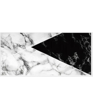 Pannello Adesivo Effetto Marmo Bianco Nero Pareti Paraschizzi 300 X 60 Cm Stanza